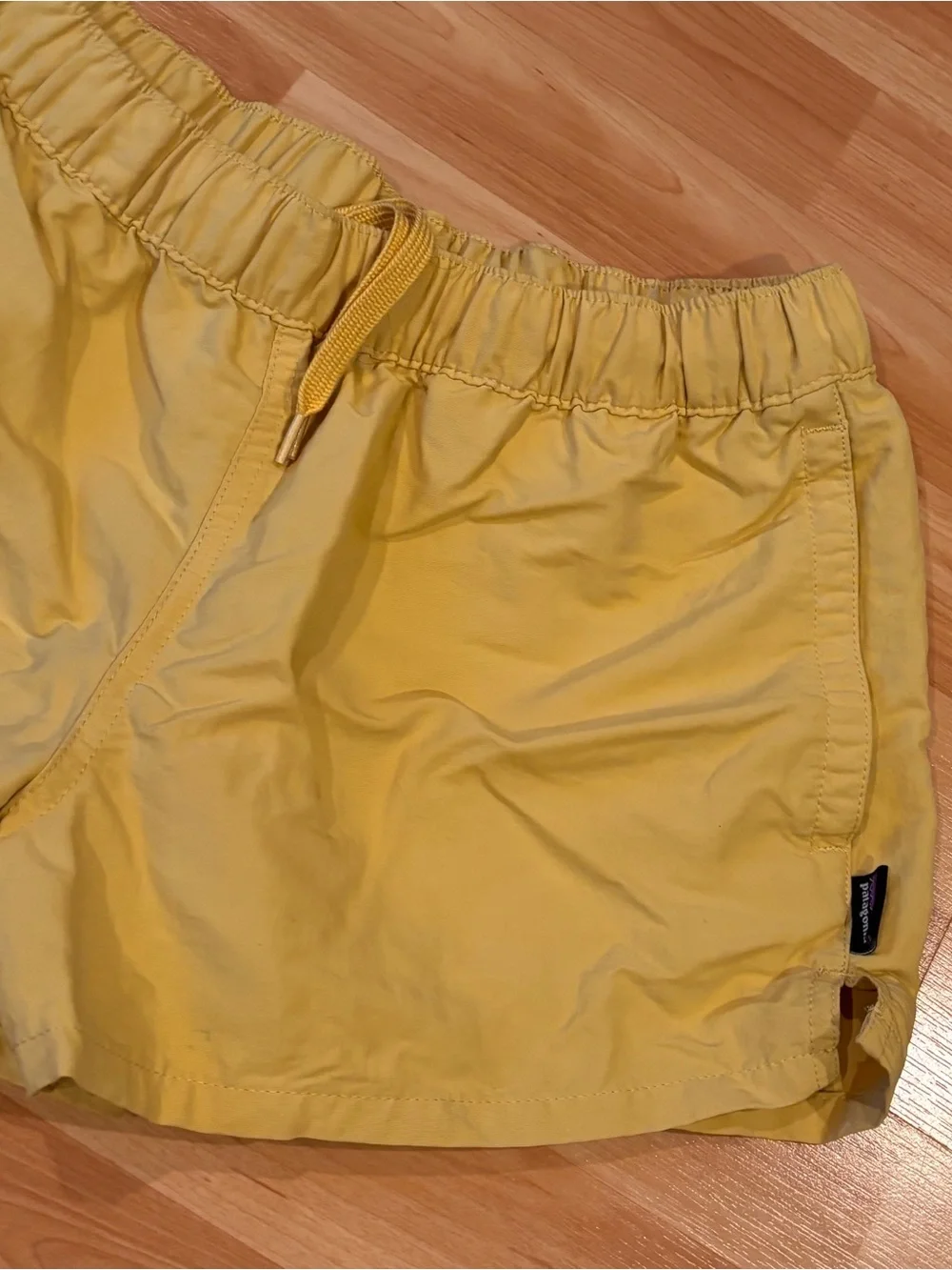 Patagonia Yellow Worn Wear Shorts